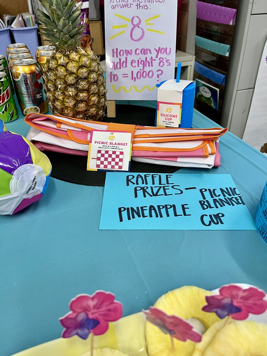 Jennifer Lape (@jennlape11) on Twitter photo Last Math Dew Drop In of the school year- Luau style! ☀️🍍🌸 Only one math problem to solve for a raffle entry 😁Thanks to all the <a href="/EdHeightsES/">Edmondson Heights ES</a> teachers who dropped in all year to talk math with me! 💛🩵@EHES_Principal <a href="/BCPSMATH/">TEAMBCPS Math</a> Last Math Dew Drop In of the school year- Luau style! ☀️🍍🌸 Only one math problem to solve for a raffle entry 😁Thanks to all the <a href="/EdHeightsES/">Edmondson Heights ES</a> teachers who dropped in all year to talk math with me! 💛🩵@EHES_Principal <a href="/BCPSMATH/">TEAMBCPS Math</a>
