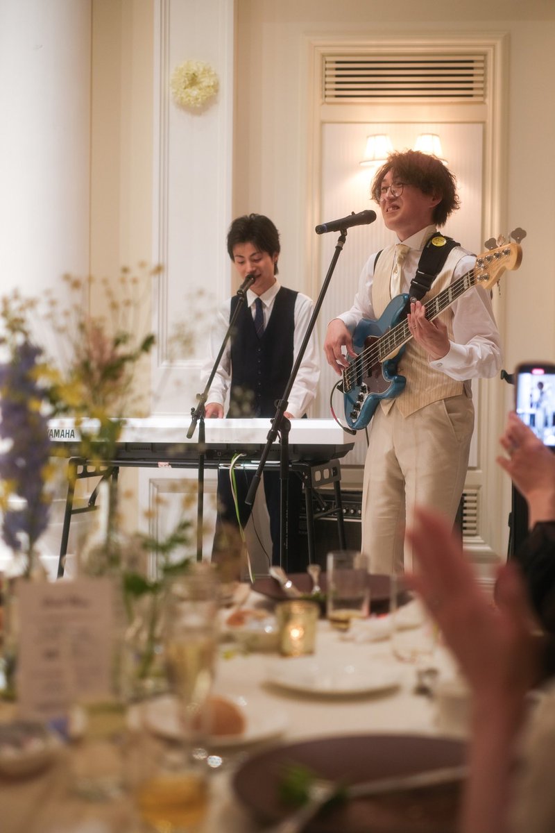 BangofLife_TK's tweet photo. ナチョの結婚式でライブしました！

3回泣きました！笑

ナチョいつまでもお幸せに！！ https://t.co/GukGyzCeXh