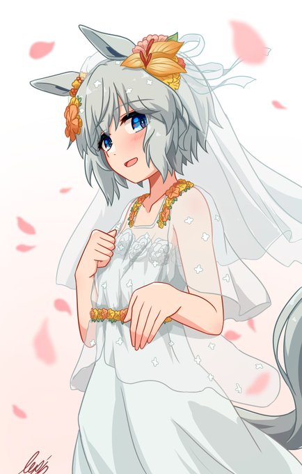 「animal ears white dress」 illustration images(Latest)