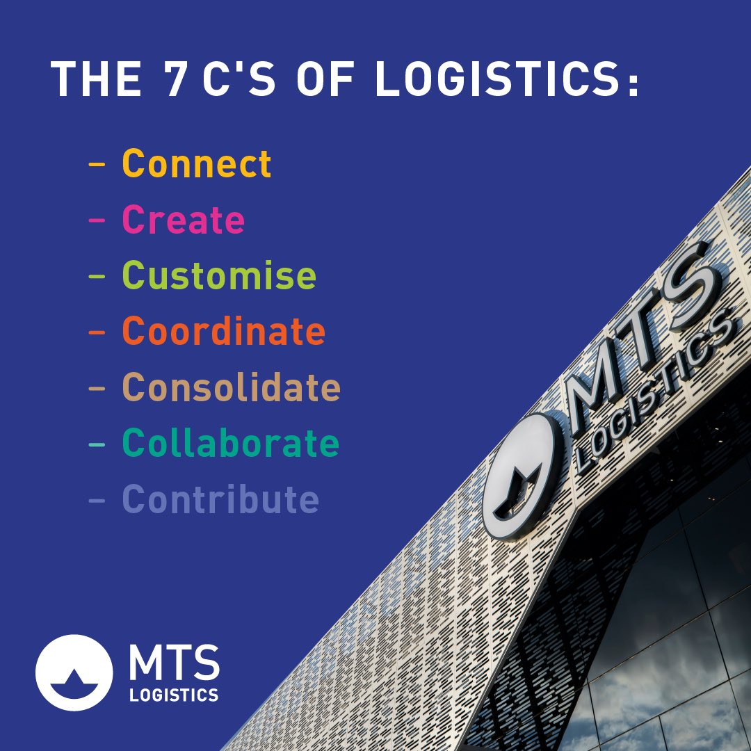 mts_logistic's tweet photo. Logistics redefined with the 7 C’s at MTS Logistics! From connecting to contributing, we’re committed to excellence in every step.
#MTSLogistics #7CsOfLogistics #InnovationInLogistics #SupplyChainExcellence #LogisticsSolutions https://t.co/U6L5S3txjm