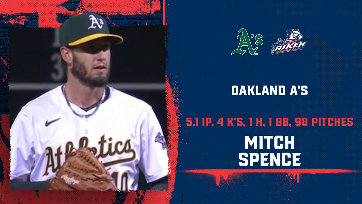 Former #PacerBSB standout Mitch Spence tossed 5.1 innings of no-hit ball last night in the 3-0 victory. His line in the win over Tampa Bay - 5.1 IP, 4 K's, 1 H, 1 BB, 98 pitches. Great job Mitch! #PacerNation