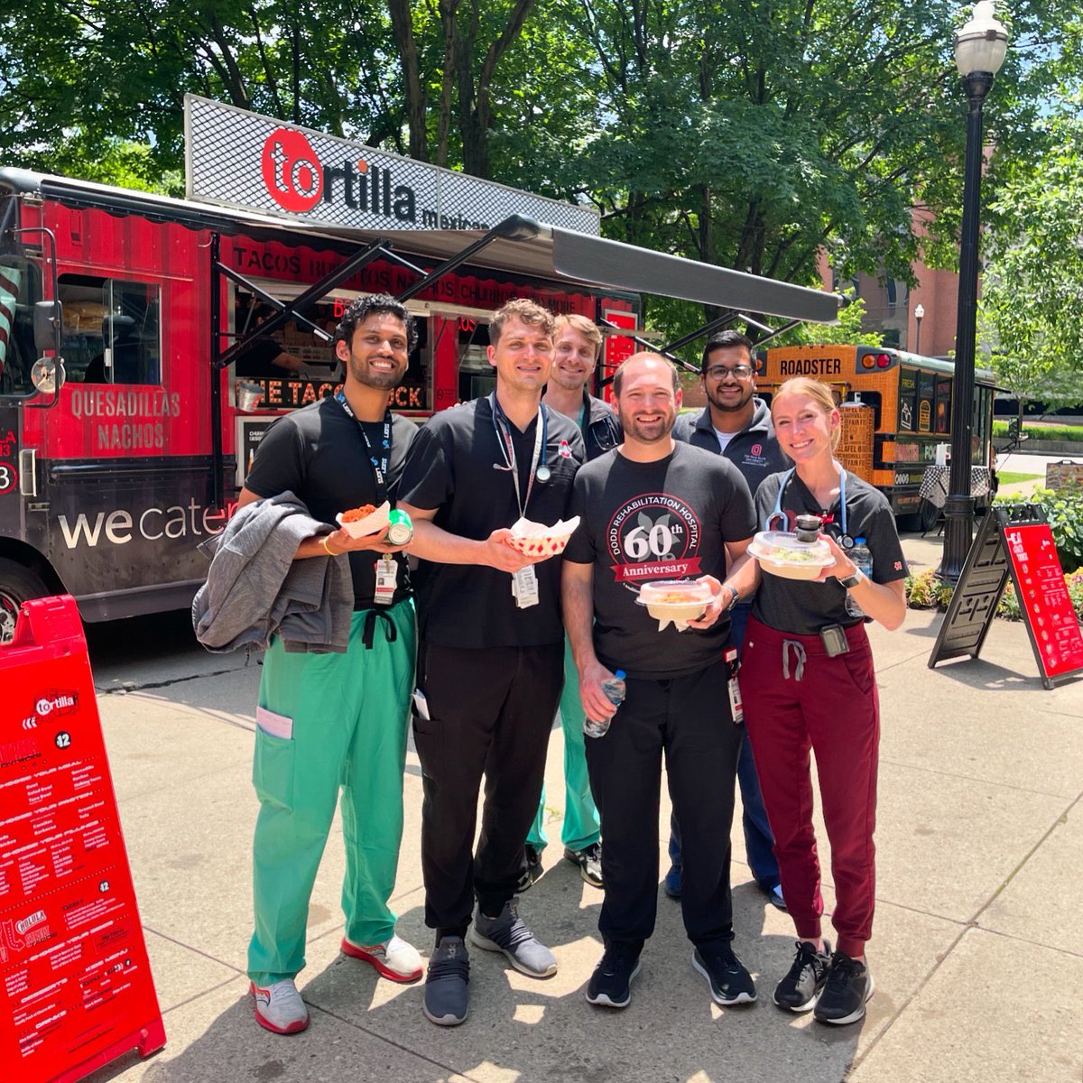 Thank you GME for organizing this food truck festival and providing free meals for our residents! #osuwexmed #pmrresidency