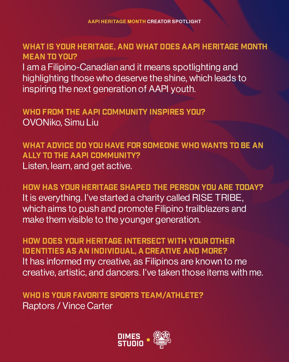 In collaboration with <a href="/JesseWuCreative/">Jesse Wu</a>, SCC brings you a series celebrating AAPI Heritage Month spotlighting creatives around the industry!

Meet Mark Vallena as he explains how his AAPI heritage encouraged him to start a charity, <a href="/Rise_Tribe/">Rise Tribe</a> for Filipinx-Canadians.