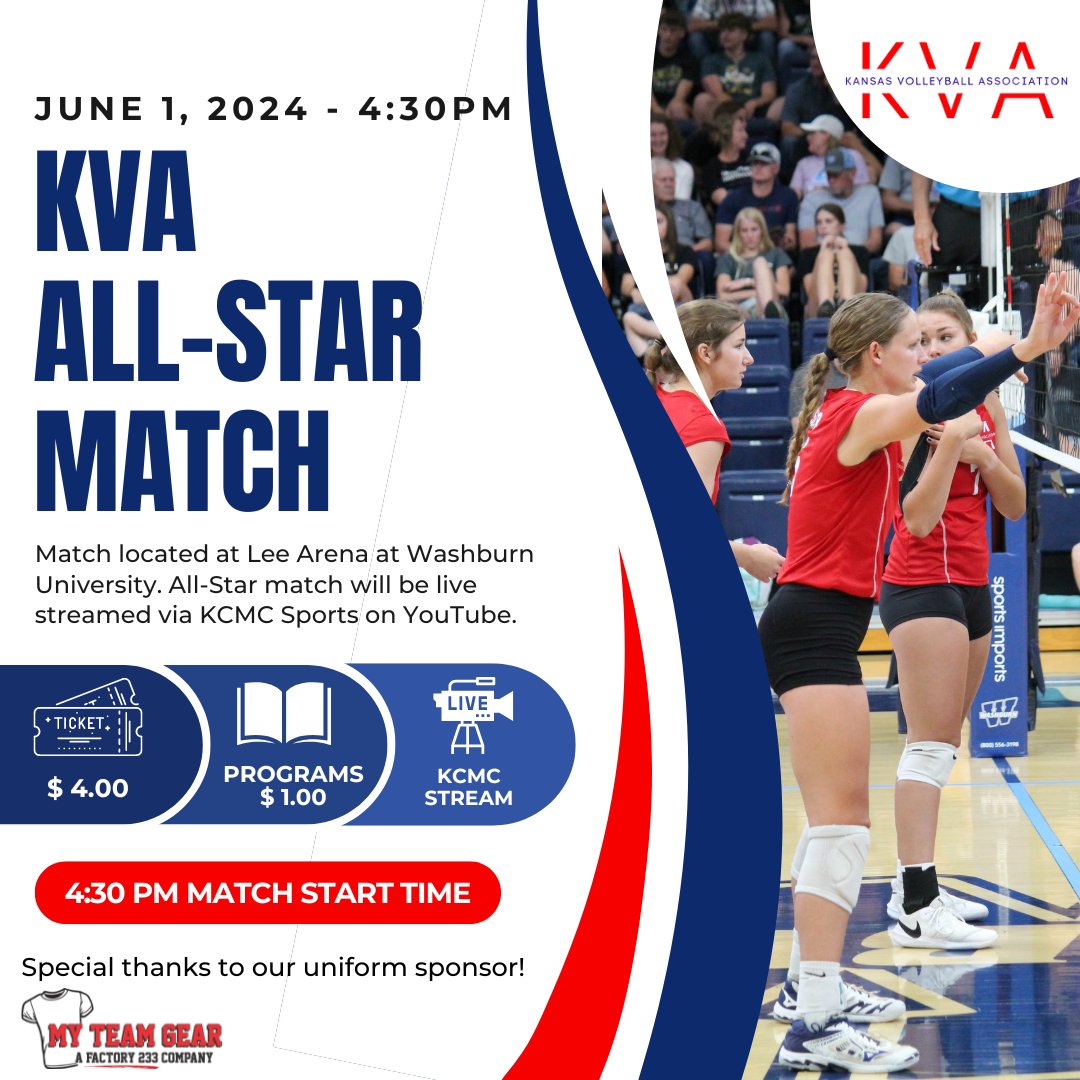 Kansas Volleyball Association (@ksvbassoc) on Twitter photo ๐๐๐ ๐๐ฅ๐ฅ-๐๐ญ๐๐ซ ๐๐๐ญ๐๐ก - ๐๐ฎ๐ง๐ ๐, ๐๐๐๐ @ ๐:๐๐ ๐.๐.
๐๏ธ $๐.๐๐ (๐ฉ๐ฎ๐ซ๐๐ก๐๐ฌ๐๐ ๐๐ญ ๐๐จ๐จ๐ซ)
๐ $๐.๐๐ ๐ฉ๐ซ๐จ๐ ๐ซ๐๐ฆ๐ฌ
๐บ ๐๐๐๐ ๐๐ข๐ฏ๐ ๐๐ญ๐ซ๐๐๐ฆ - shorturl.at/8j9Ig
โ๏ธ ๐๐ง๐ข๐๐จ๐ซ๐ฆ ๐๐ฉ๐จ๐ง๐ฌ๐จ๐ซ๐๐ ๐๐ฒ ๐
๐๐๐ญ๐จ๐ซ๐ฒ ๐๐๐ ๐๐๐ ๐๐ฅ๐ฅ-๐๐ญ๐๐ซ ๐๐๐ญ๐๐ก - ๐๐ฎ๐ง๐ ๐, ๐๐๐๐ @ ๐:๐๐ ๐.๐.
๐๏ธ $๐.๐๐ (๐ฉ๐ฎ๐ซ๐๐ก๐๐ฌ๐๐ ๐๐ญ ๐๐จ๐จ๐ซ)
๐ $๐.๐๐ ๐ฉ๐ซ๐จ๐ ๐ซ๐๐ฆ๐ฌ
๐บ ๐๐๐๐ ๐๐ข๐ฏ๐ ๐๐ญ๐ซ๐๐๐ฆ - shorturl.at/8j9Ig
โ๏ธ ๐๐ง๐ข๐๐จ๐ซ๐ฆ ๐๐ฉ๐จ๐ง๐ฌ๐จ๐ซ๐๐ ๐๐ฒ ๐
๐๐๐ญ๐จ๐ซ๐ฒ ๐๐๐
