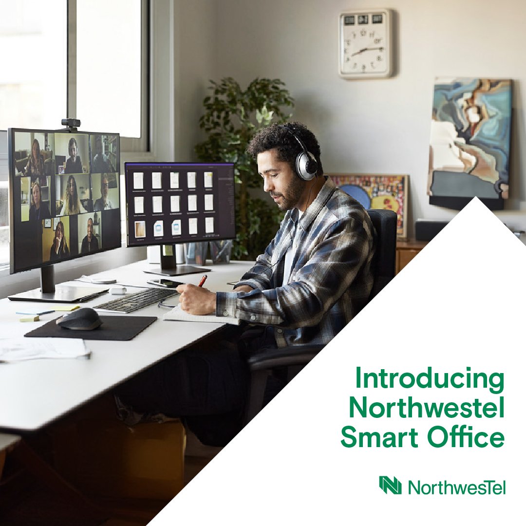 northwestel's tweet photo. With Smart Office you’re in control, you’re no longer confined to your office phone, and you can run your business from anywhere. 
Connect with our sales team and get a quote today! https://t.co/DwzEpG6Lk2 https://t.co/LvgmjbFknc