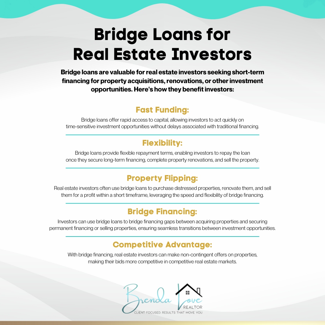 Real estate investors looking to seize new opportunities? Bridge loans could be your ticket to success! Learn how this flexible financing option can help bridge the gap between properties and maximize your investment potential.

#buyingahome #preapproval #realestateprotips #ho...