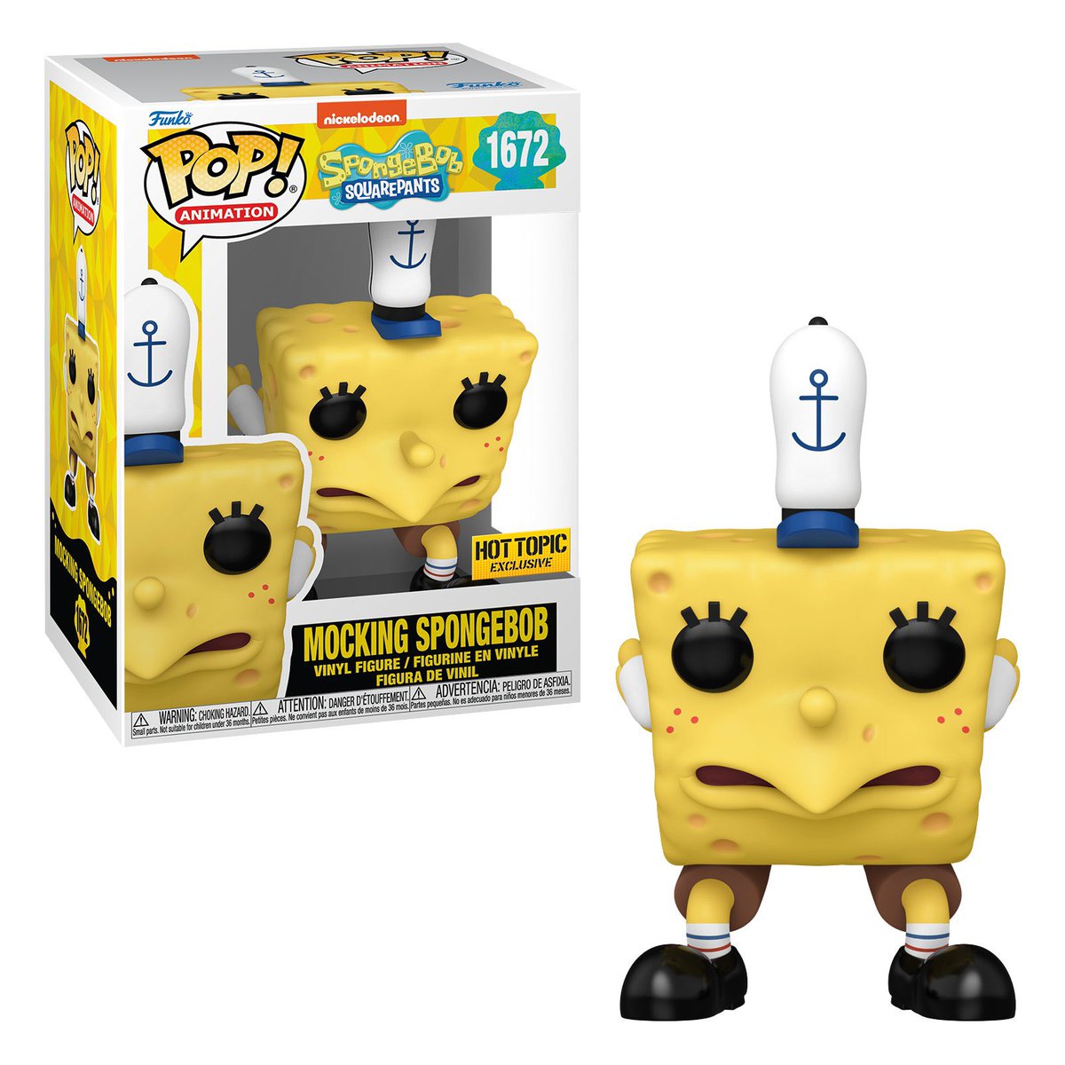 Available Now: Hot Topic Exclusive Mocking SpongeBob Funko Pop! Vinyl Link: finderz.info/3Vhk6Zx #Ad #SpongeBob #SpongeBobSquarePants #Funko #FunkoPop #FunkoPops #FunkoPopVinyl #Pop #PopVinyl #FunkoCollector #Collectible #Collectibles #Toy #Toys #FunkoFinderz