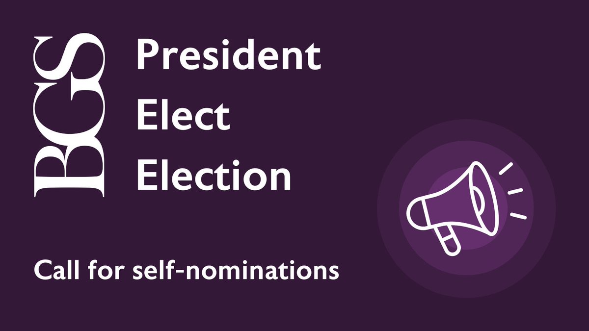 The deadline for BGS President Elect self-nominations is Monday 3 June. This is a crucial, honorary role at the highest level of the BGS, providing leadership for the Society to deliver its mission to improve healthcare for older people. Find out more bgs.org.uk/PE2024