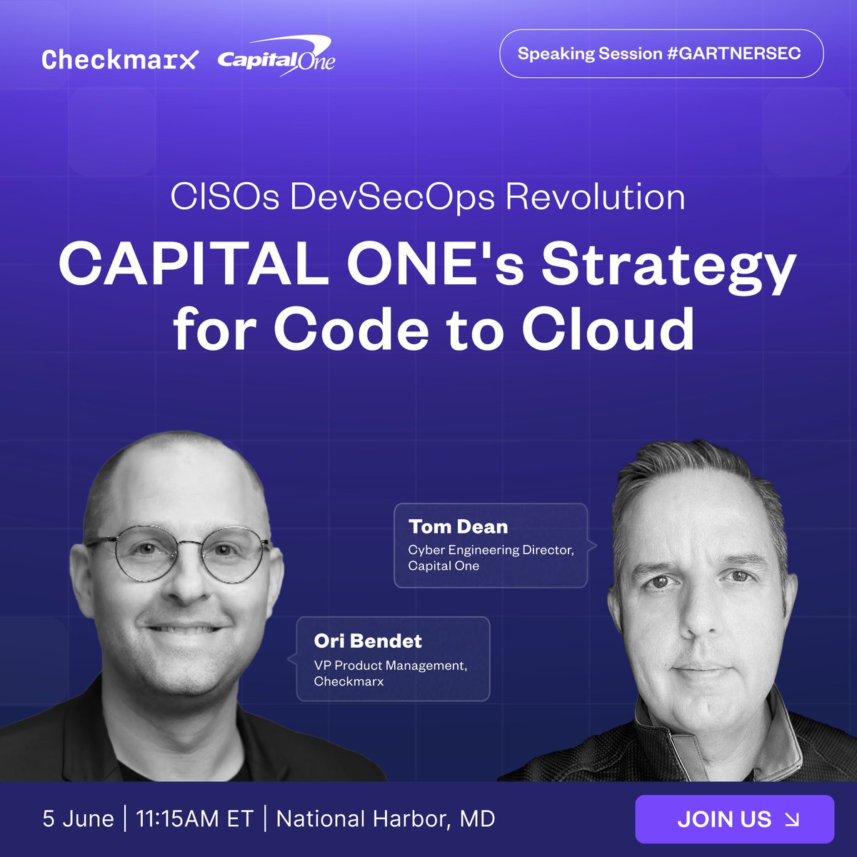 👨‍💻☁️ #CodeToCloud approach is changing #DevSecOps – for the better!
Join @CapitalOne’s Tom Dean & our own @bendet_ori at #GartnerSEC to learn how this approach can combat alert fatigue & significantly improve your ability to secure your SDLC. More details: hubs.ly/Q02yMK9s0
