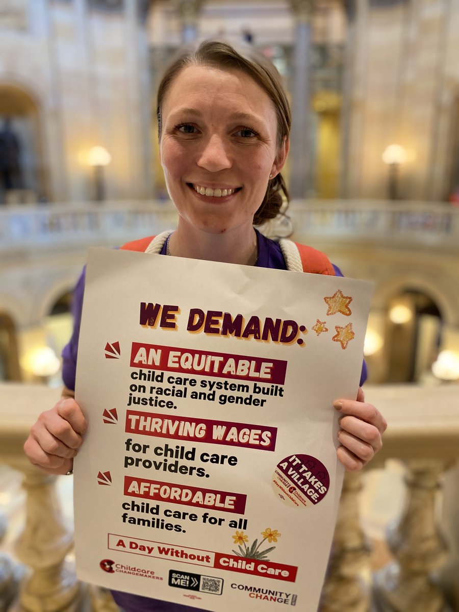 This is Amanda - she runs TWO childcare centers in Virginia Minnesota. What would happen if she decided she couldn't do it anymore? Talk about ripple effects on a whole community.

Childcare needs our support NOW, not later. 
#childcareprovider #SolveChildCare