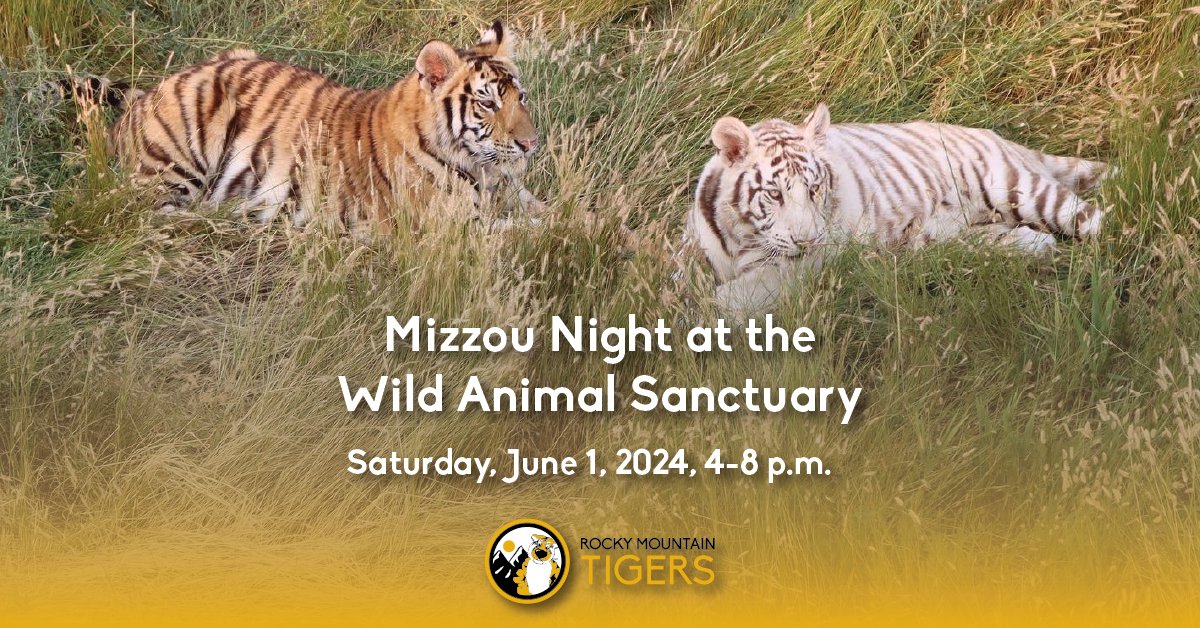 LAST CALL to register for our Mizzou Night at the Wild Animal Sanctuary! You must register by TODAY, May 29th: bit.ly/RMT_WildAnimal…