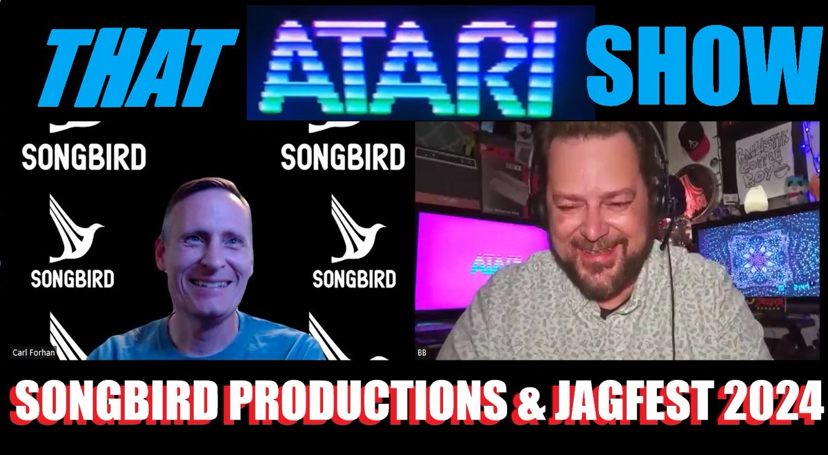 ballistikcoffee's tweet photo. No episode on #BCB this FRI, but in the meantime, I'm editing my episode of #ThatAtariShow w/ #CarlForhan of @SongbirdPro 4 MON, June 3 @ 9a PST/12p EST! We're discussing #Jagfest 2024 - Celebrating #Songbird & 25 Yrs of working w/ the #Atari #Jaguar, #Nuon # #Lynx! #Gaming https://t.co/hHwNRiDAwE