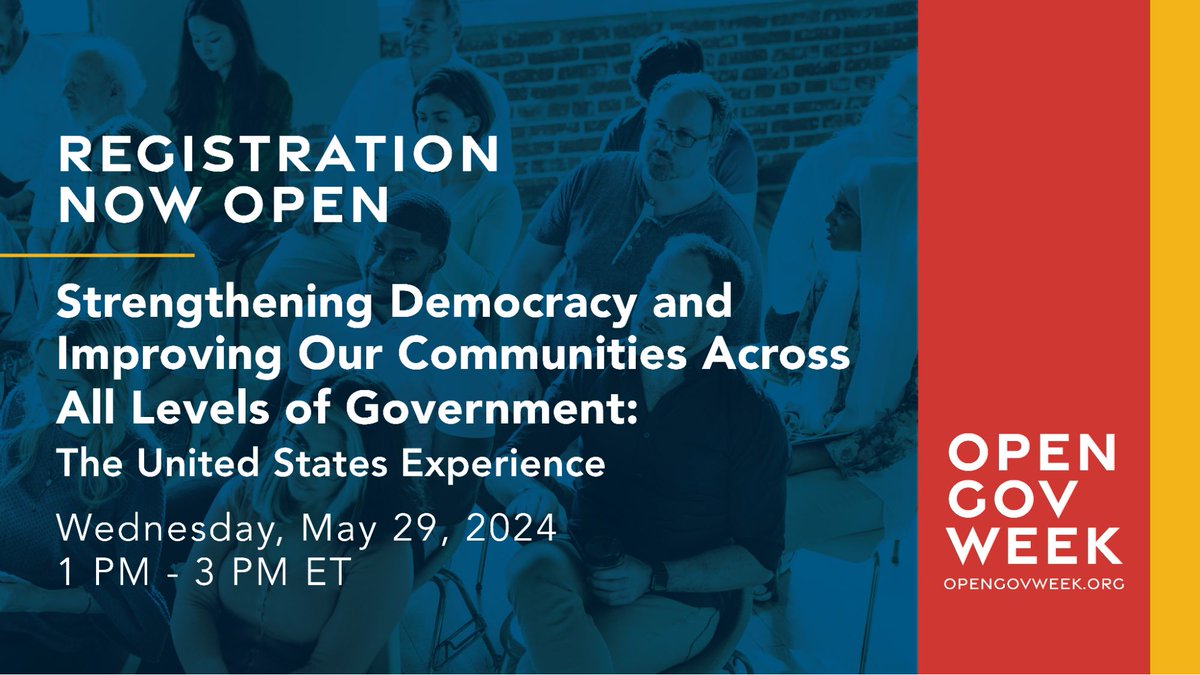 Read #NCDD's response to the White House OMB RE: #PublicParticipation & #CommunityEngagement (#PPCE) Fed framework.

TODAY at 1-3 PM ET, #OpenGov Secretariat's event: 'Strengthening Democracy & Improving Our Communities Across All Levels of Govt' ncdd.org/news/ncdd-resp… #DemoPart