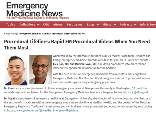 Flexible bronchoscope-guided endotracheal intubation is an advanced technique that you need in your difficult airway toolbox, say @GoyalEM & Alex Koo, MD, only in their latest video blog Procedural Lifelines. #FOAMed tinyurl.com/ProceduralLife…