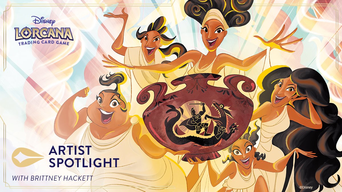 Today we celebrate the spirit of heroism with Brittney Hackett and her dynamic rendition of The Muses, Proclaimers of Heroes. #DisneyLorcana #UrsulasReturn ow.ly/Rqn950RysW3