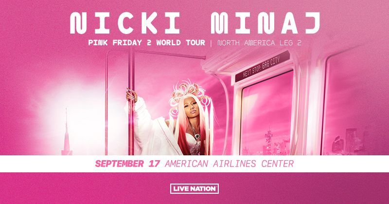 Did you miss it? Here’s your second chance!! Nicki Minaj returns with her Pink Friday 2 World Tour on September 17th. Tickets on sale this Friday at 9am 🎀🦄🥳
