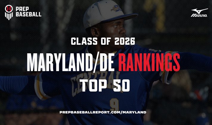 🚨 Class of 2026 Rankings 🚨

⭐️ Top 50

See the updated MD/DE 2026 Top 5️⃣0️⃣ Rankings 

♦️ New No. 1
♦️ 21 Risers
♦️ 3 New Faces

See the full release, including 🎥 and 📝 on a 3 players inside the T10 👇

🔗: prepbaseballreport.com/news/MD/md-de-…

<a href="/JNaill8/">Jamie Naill Jr</a> <a href="/LedgerPBR/">Cole Ledger</a>