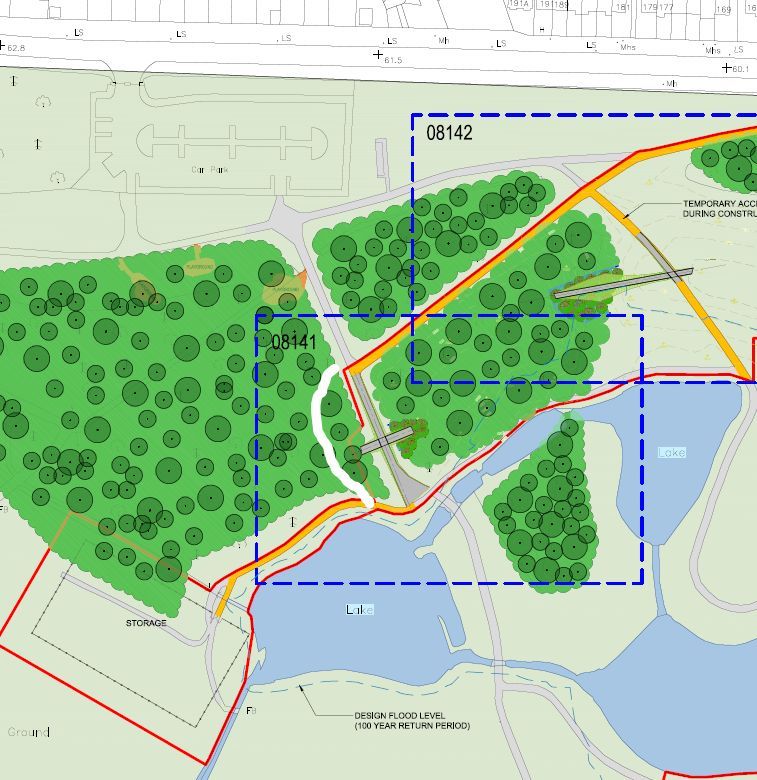 River Poddle FAS - The direct footpath from the Limekiln Rd Car Park to the lakes will be closed from 13/05 to accommodate the inclusion of a flood defence embankment. The footpath will be closed for approx. 6 weeks with a temporary path through the woodland adjacent to the works