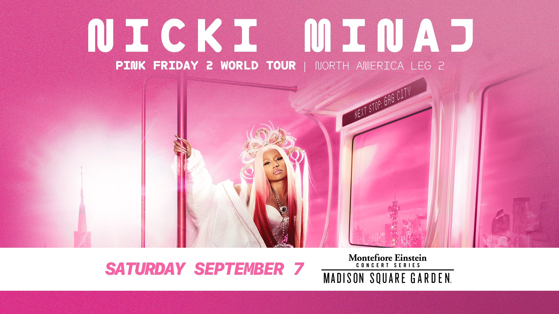 MSG on X: “JUST ANNOUNCED: @NICKIMINAJ returns to The Garden for