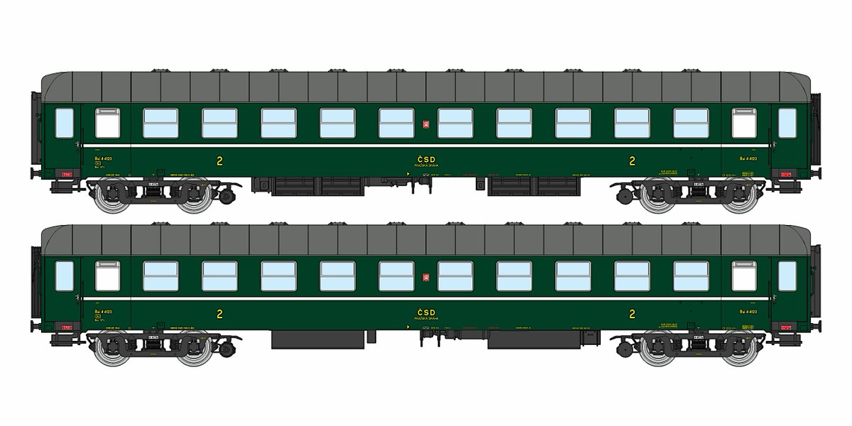 trainandcoffee's tweet photo. #PREDOBJEDNÁVKY #PREORDERS 2024
#IGRA 🇨🇿 (97110061) #H0 (1:87) 🇨🇿 #ČSD, Ep. III (2024) - 77€

🇨🇿 Osob. vozeň bai, 4-4123 #Praha + štátny znak
🇬🇧 Passenger car bai, #Prague + state emblem

🛒 https://t.co/R5UFCjP1K3?
Športová 14 #Trnava

#vláčiky #vláčky https://t.co/N7FI6l5Gaz