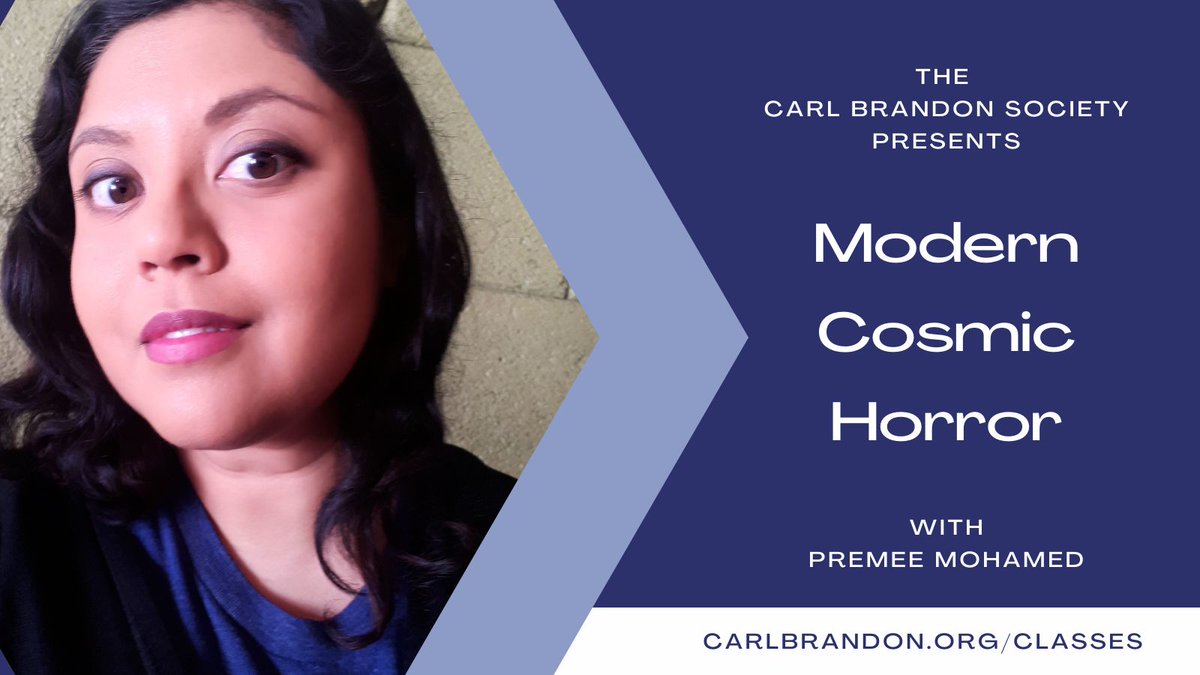 The Carl Brandon Society is proud to present: Modern Cosmic Horror! Join @premeesaurus on June 1 & 2 for this weekend workshop where we'll go beyond tentacled gods to explore the transformation of cosmic horror, esp in the hands of marginalised writers. events.humanitix.com/modern-cosmic-…