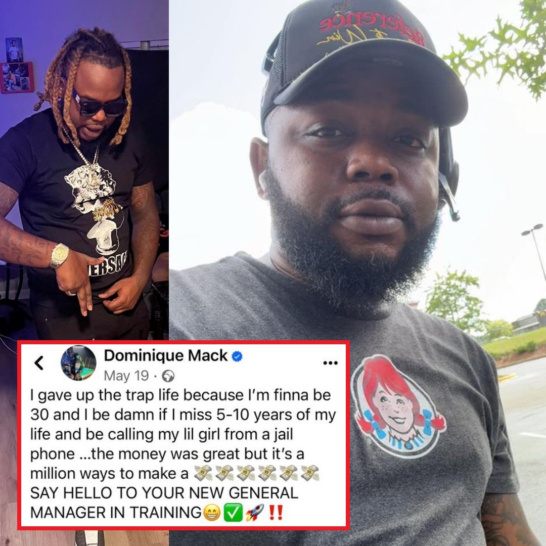 mymixtapez's tweet image. Man reveals he quit the street life to become a general manager at Wendy's 🫡💯