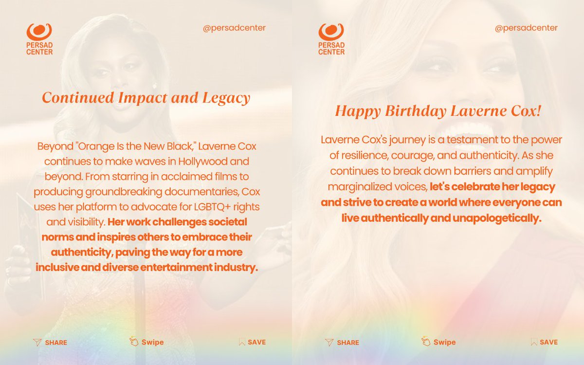 🌟 Join us in celebrating the inspiring journey of Laverne Cox on her birthday! From adversity to triumph, her story is one of resilience, courage, and authenticity. Happy Birthday, Lavernecox! 🎉