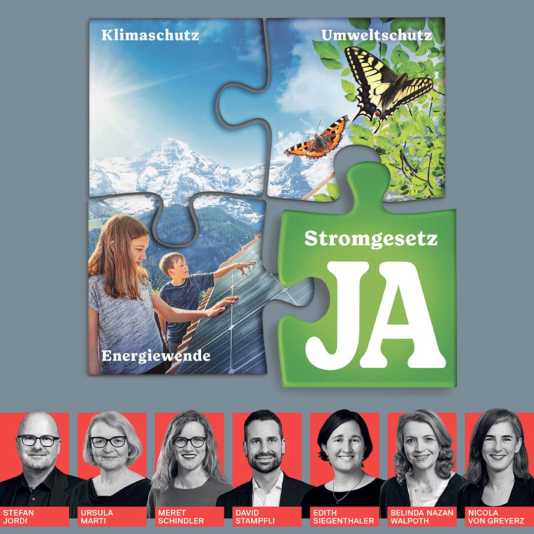 Wir sagen alle Ja zum Stromgesetz am 9. Juni, damit die erneuerbaren Energien rasch ausgebaut werden!

#abst24 #stromgesetz #energiewende #erneuerbareenergien @stromgesetzja