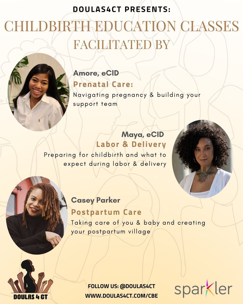 Doulas 4 Connecticut Coalition is having FREE childbirth education classes this summer in Bridgeport!🌸 This is a great opportunity to receive tips and tricks on your pregnancy journey. Use the QR codes to sign up!