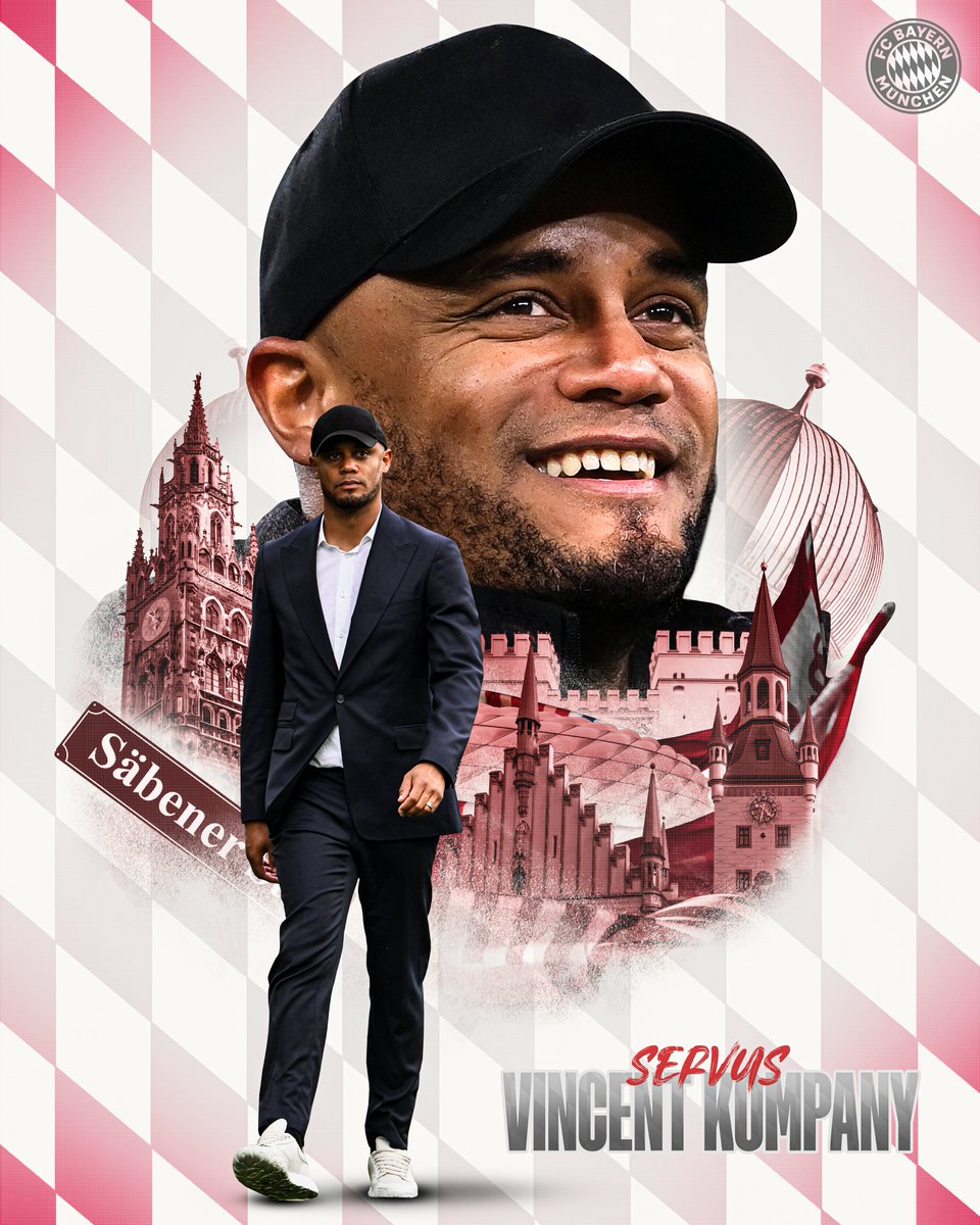 FCBayernEN's tweet photo. Welcome to Munich, Vincent Kompany! 🙌

#MiaSanMia https://t.co/HcnKwd2V6G