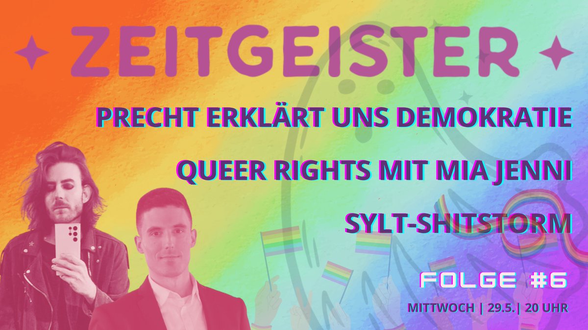 Zeitgeister heute Abend, 20.00 Uhr: Wir reden mit @MiaAnaJenni u.a. über Pinkwashing und die Kommodifizierung der LGBTQ-Bewegung. 🎬 youtube.com/watch?v=emUqBI… ✉️ zeitgeister.xyz