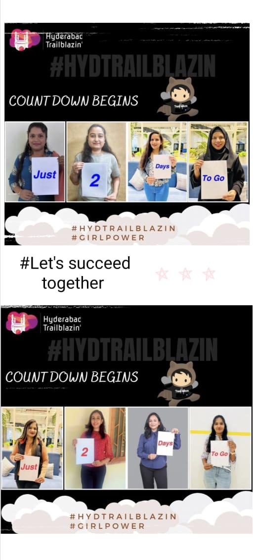 Riya Juneja (@sfdcriyajuneja) on Twitter photo 🏃♀️ Calling all Hyderabad Trailblazers! 🏃♂️
The adventure is almost here - only 2️⃣ days to go for <a href="/HydTrailblazin/">Hyderabad Trailblazin'</a> ! 🌄
Let's conquer epic trails & forge unforgettable memories with fellow trailblazers!
#HyderabadTrailblazin 🏃♀️ Calling all Hyderabad Trailblazers! 🏃♂️
The adventure is almost here - only 2️⃣ days to go for <a href="/HydTrailblazin/">Hyderabad Trailblazin'</a> ! 🌄
Let's conquer epic trails & forge unforgettable memories with fellow trailblazers!
#HyderabadTrailblazin