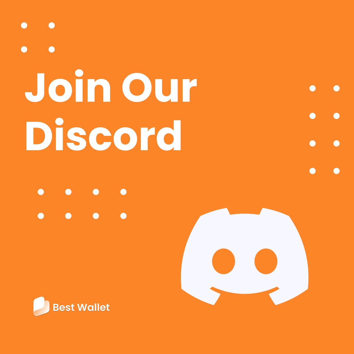 At #BestWallet, we use @discord as our main communications hub! 🗣️ This is  where the Besties: 🤝 Meet other #crypto people 🙌 Receive support for any  tech issues 🕹️ Take part in