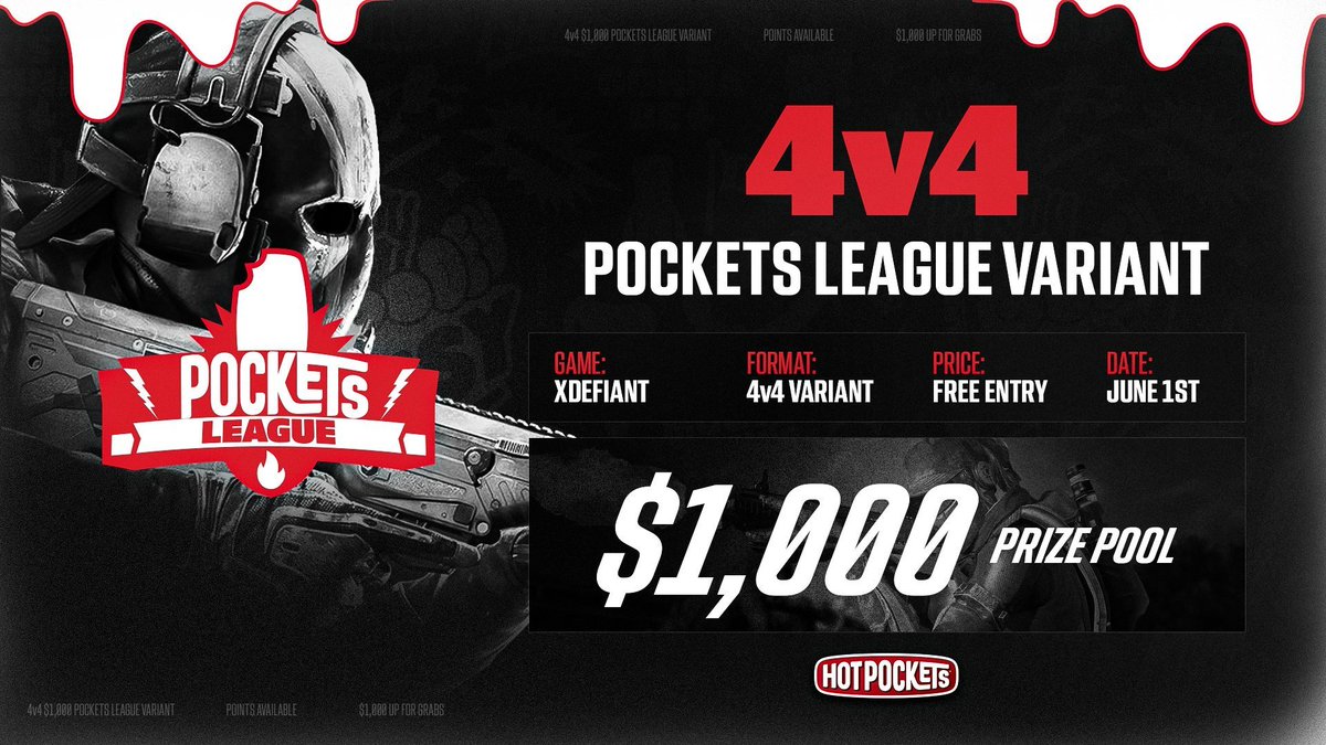 Ballistic Agent - FN (@agentballistic) on Twitter photo ⚔️4v4 <a href="/hotpockets/">Hot Pockets</a> $1000 FREE ENTRY VARIANT⚔️
🏆$1000
📅Sat June 1st, 6PM EST
🌎 USA + CANADA ONLY
🚨DM FOR FORM ⚔️4v4 <a href="/hotpockets/">Hot Pockets</a> $1000 FREE ENTRY VARIANT⚔️
🏆$1000
📅Sat June 1st, 6PM EST
🌎 USA + CANADA ONLY
🚨DM FOR FORM