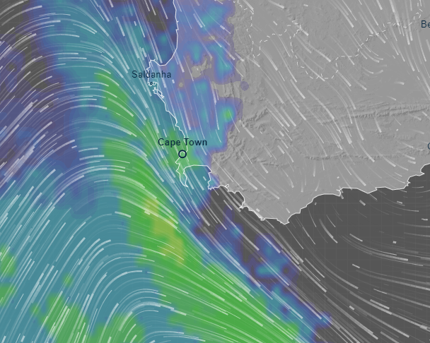 Cape Town - #ALERT RAIN forecast for tomorrow morning