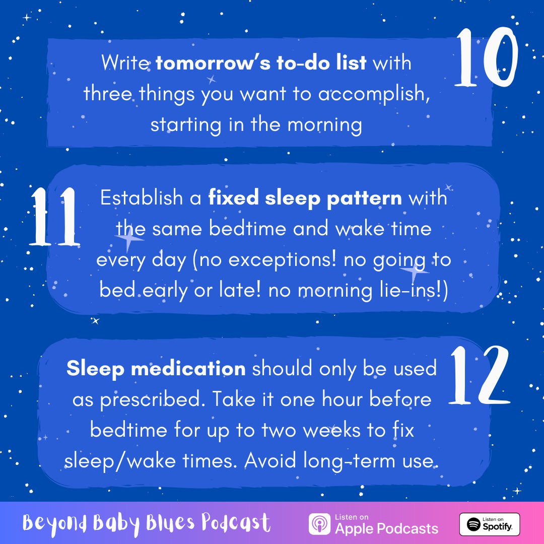 Evidence-based sleep tips for new parents, courtesy of @DrAlexBartha💤 If you'd like to know more about sleep and mental health in the perinatal period you can tune in to our latest episode, available wherever you listen to podcasts!