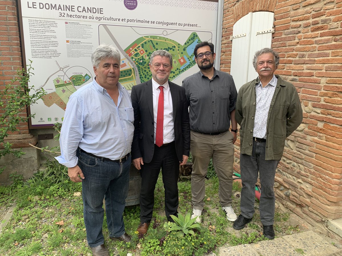 Visite du Domaine de la mairie de #Toulouse avec les représentants de l’Academie du jambon.De belles opérations en perspective.#Bienmanger