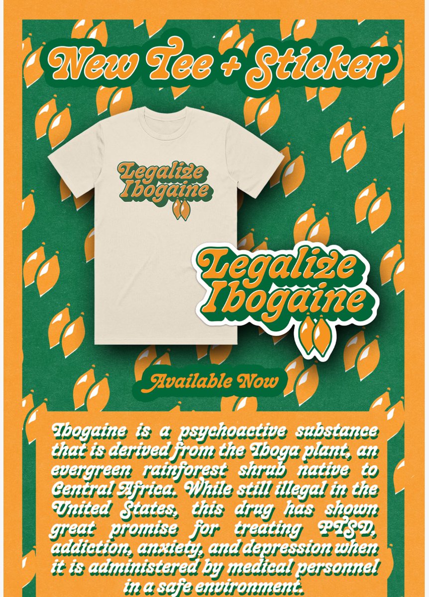 mchooyah's tweet image. Legalize Ibogaine. rjoapparel.com