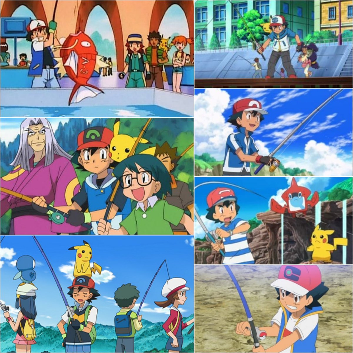 Ash's fishing compilation 🎣
#サトシ  #アニポケ #anipoke