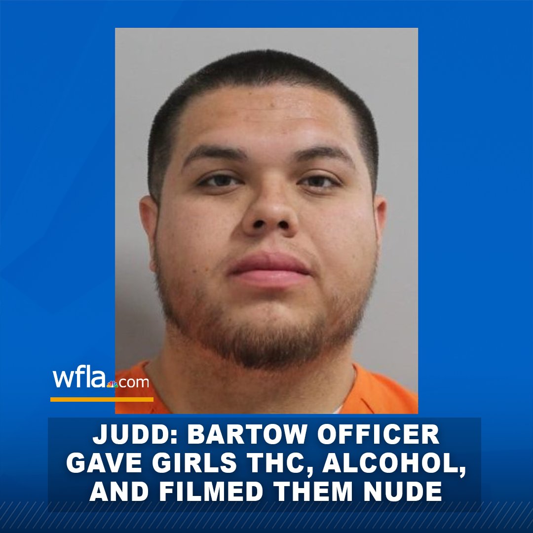 OFFICER ARRESTED: Sheriff Grady Judd says a Bartow police officer gave teen girls THC gummies and alcohol at his home before filming them nude, sharing the videos with coworkers. STORY: bit.ly/4bDHlCJ