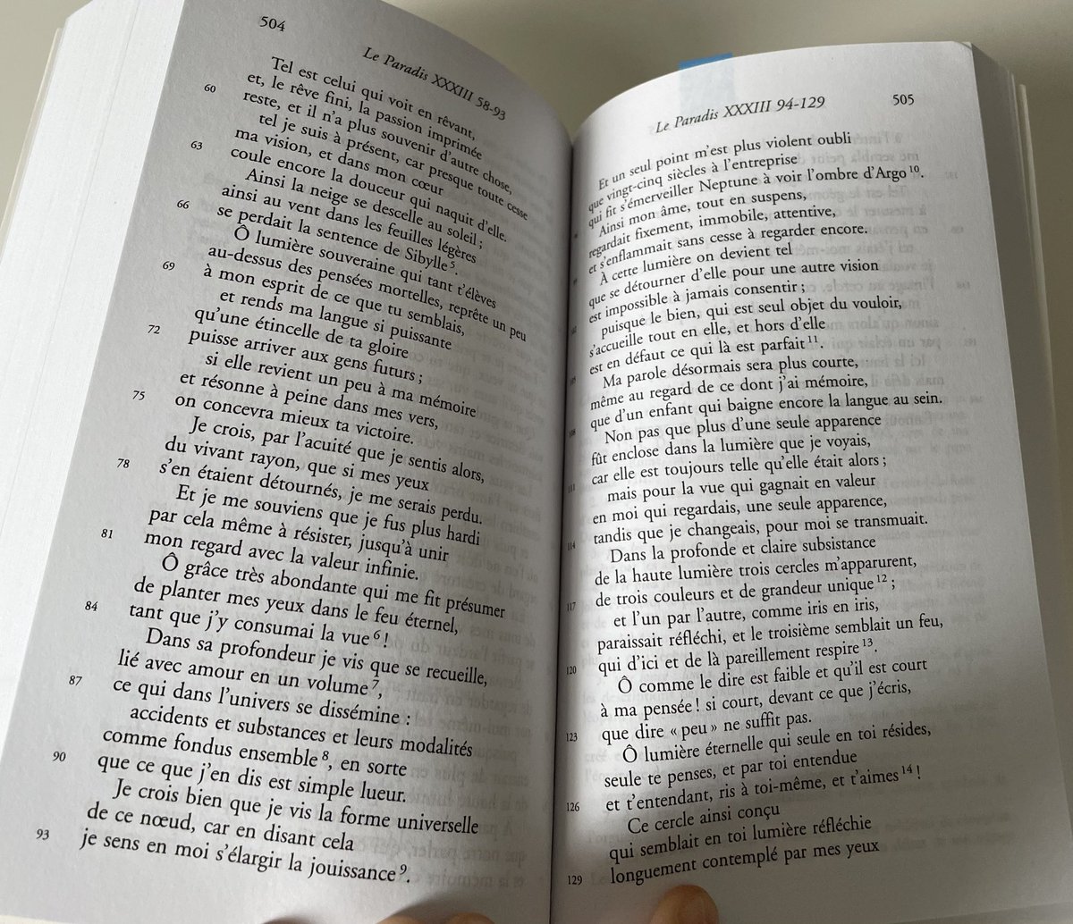 - Postface de Julia Kristeva pour « La deuxième vie » de Philippe Sollers. 

- Chant XXXIII du Paradis de Dante. 

🤍