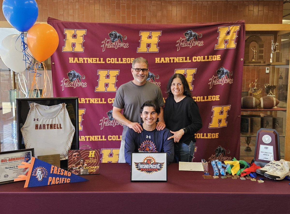 CollegeTf's tweet photo. Congrats to 2023 3C2A State Champion Zachary Sims (Hollister) who has accepted a scholarship to Fresno Pacific University. Sims won the 2023 Javelin title with a throw of 200'11", second best in Hartnell history.
@HartnellAthletc 
@JohnJDevine 
@HHS_XC_TF 
@3C2Asports https://t.co/uhsdgHd2G5