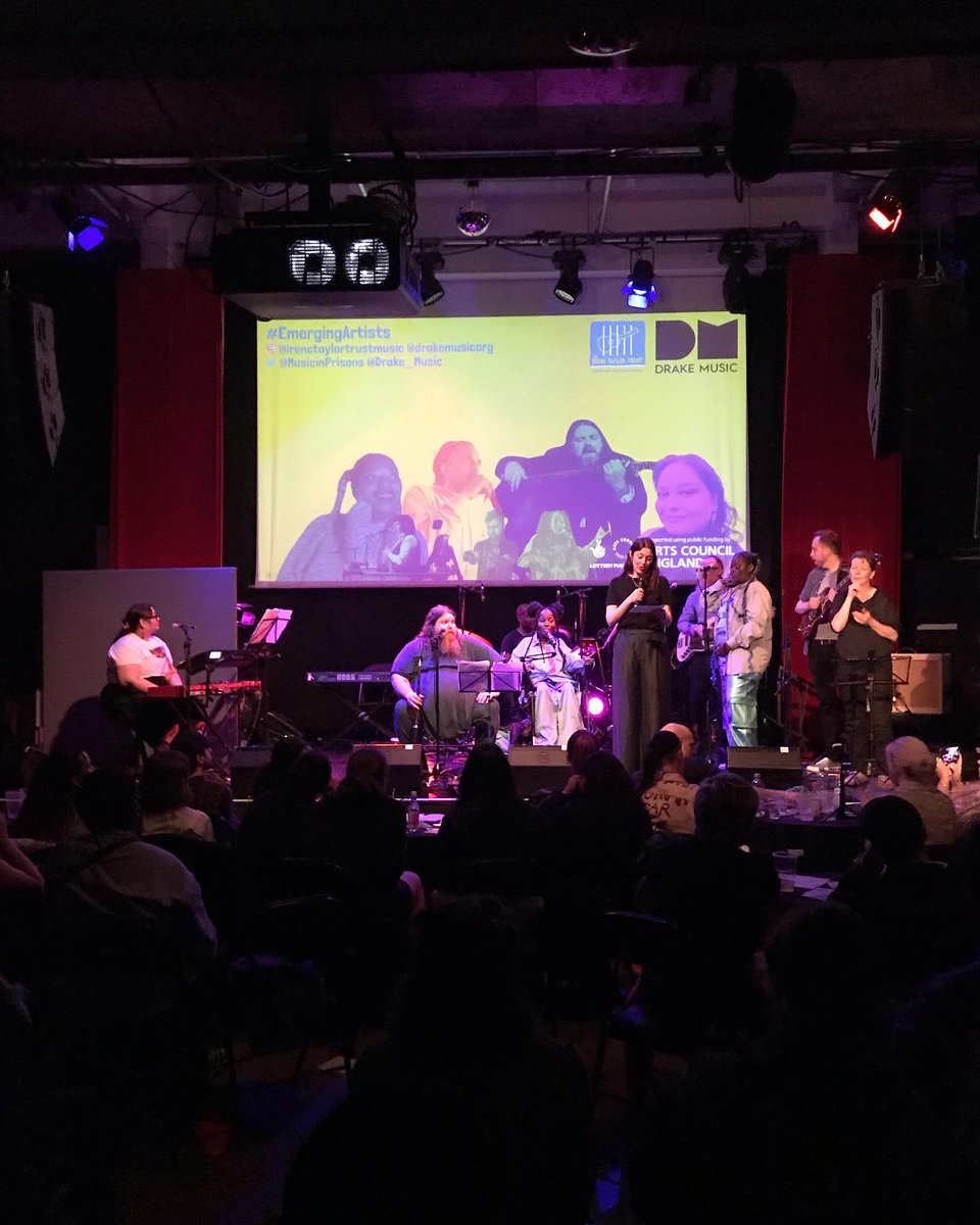 It was so lovely to see two of our residents <a href="/MusicinPrisons/">Irene Taylor Trust</a> &amp; <a href="/Drake_Music/">Drake Music</a> collaborate for their Emerging Artists Showcase this month. It was a very special evening celebrating a two-year project supporting artist development!

Watch the livestream &gt; youtu.be/ahGckQOxngE?si…