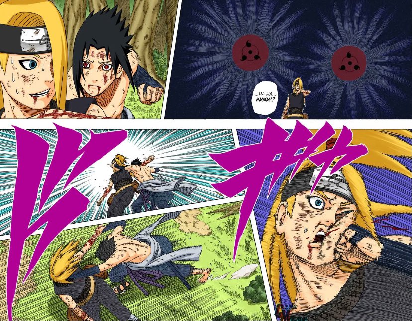No one ever wants to give Sasuke the credit he deserves there was no “asspull”in this fight