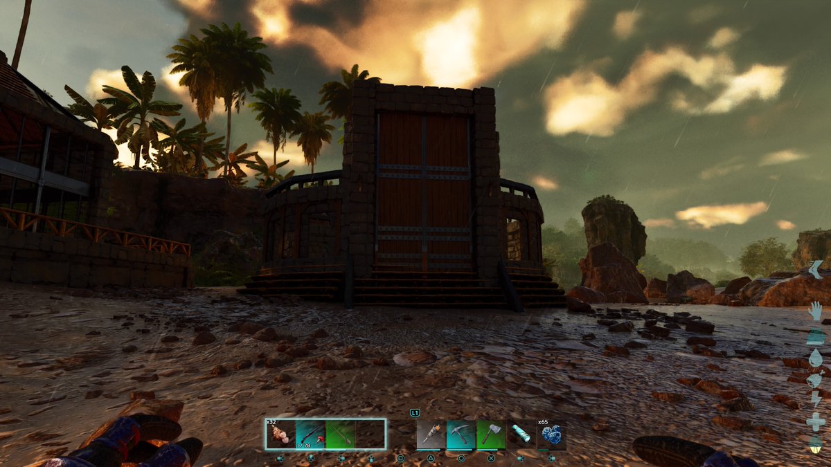 Pretty happy with how my base for streams has turned out so far~

If anyone want's inside shots, let me know. You have my base (A revamp from the other I made, a greenhouse. Hatchery room and taming pen~

#arkascended #ArkSurvivalAscended
