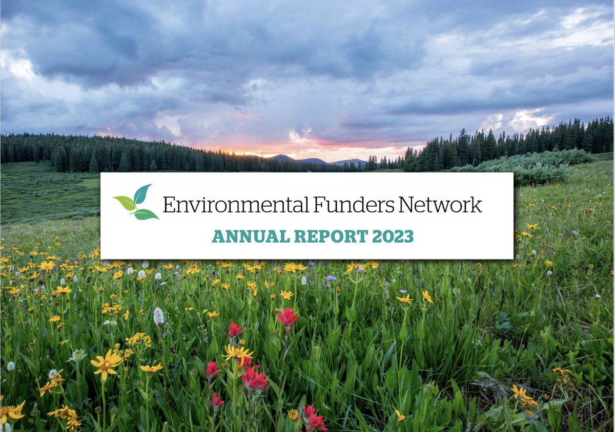 Our 2023 Annual Report is now available! Discover how we brought our vision to life via our three work pillars:

✨ Expanding environmental philanthropy
✨  Improving the effectiveness of environmental giving
✨ Supporting environmental action

Read now: greenfunders.org/wp-content/upl…