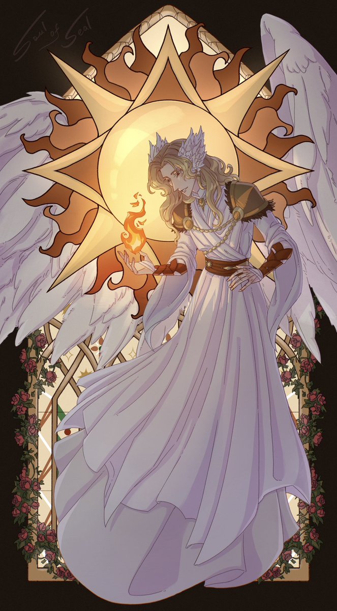 Our DnD homebrew god of the Sun, fire and light☀️