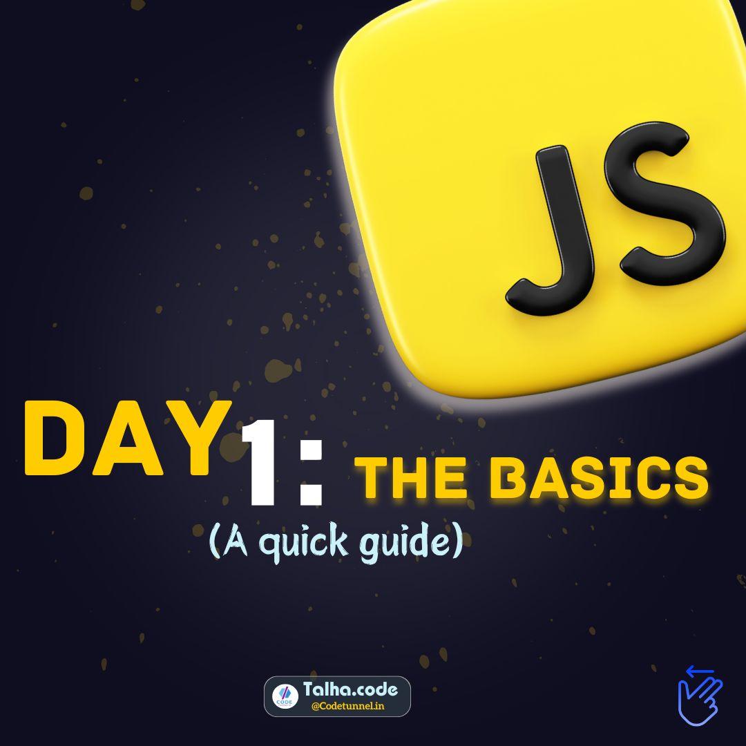 talha_code's tweet image. Day 1: The Basics : When I first started learning JavaScript, I focused on understanding the basics: variables, data types, and basic operations.
#CodeNewbie #JavaScript #programmingJourney #PythonBeginner #DhruvRathee #codinglife #CodingJourney #Trending #viralindo #Virat #code