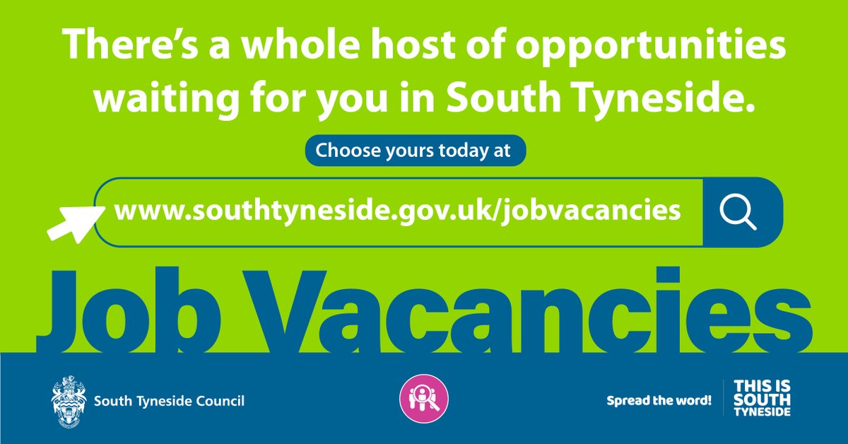 New vacancies have been added to our website, check them out here: southtyneside.gov.uk/article/1013/V…