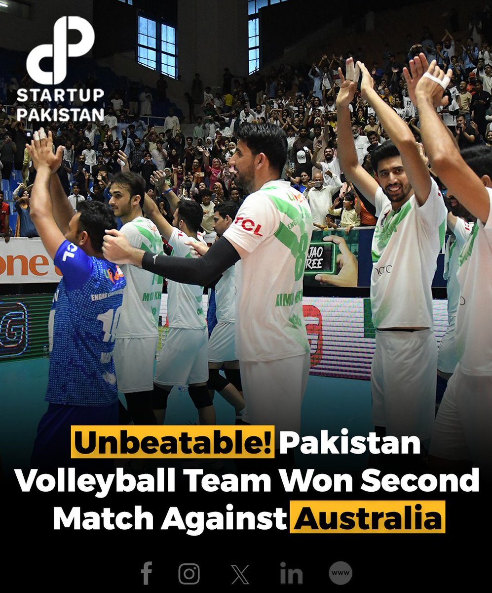 The Pakistan volleyball team secured an unassailable 2-0 series lead by defeating Australia in the second match at Liaquat Gymnasium, Pakistan Sports Complex, Islamabad.

#Pakistan #Pakistanvolleyballteam #Islamabad #Australia #Volleyballteam